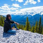 Man,Overlooking,Canadian,Rockies,,Banff